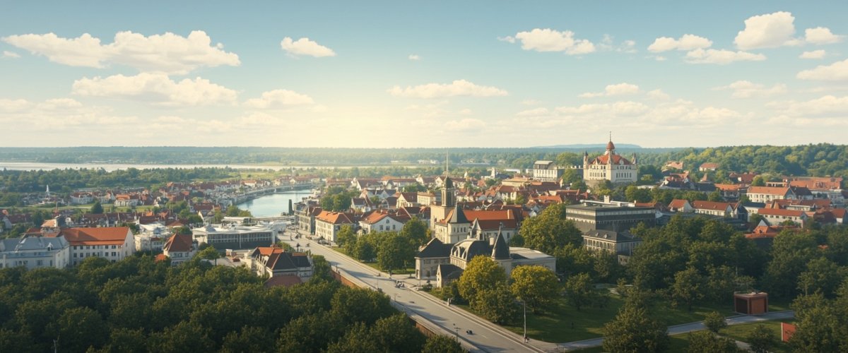 Painterly banner illustration of Karlsfeld