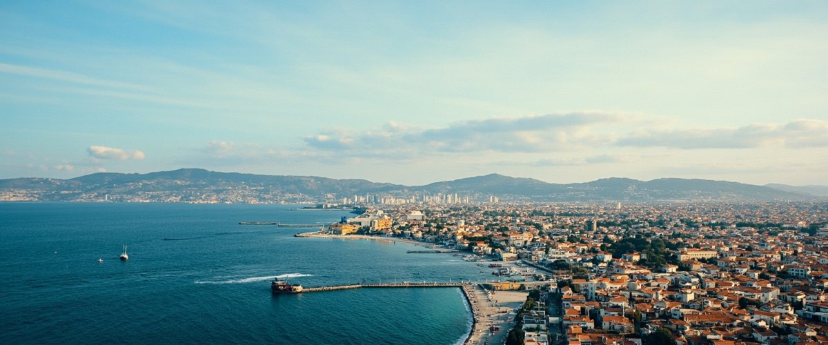 Painterly banner illustration of Karşıyaka