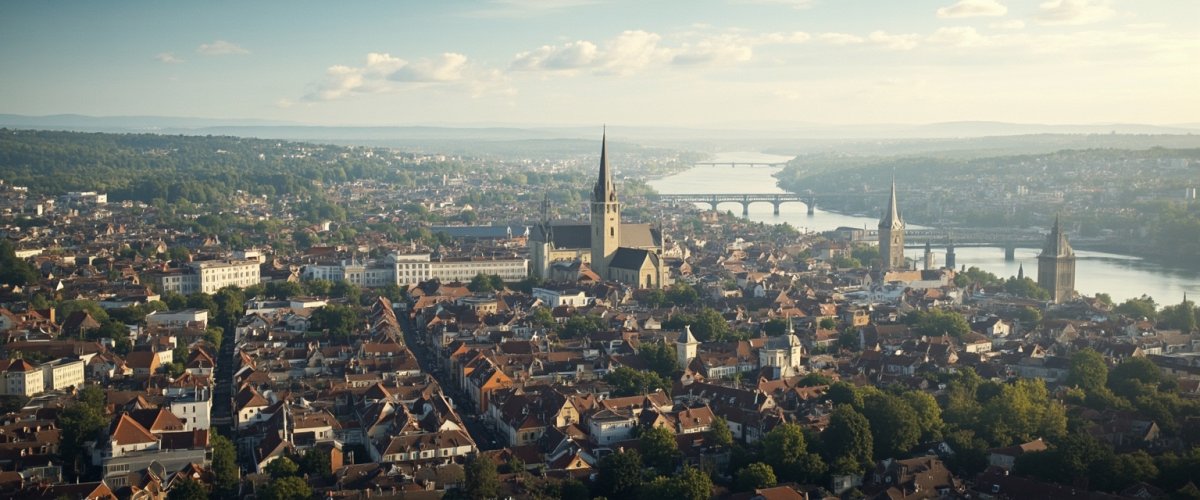 Painterly banner illustration of Knittelsheim