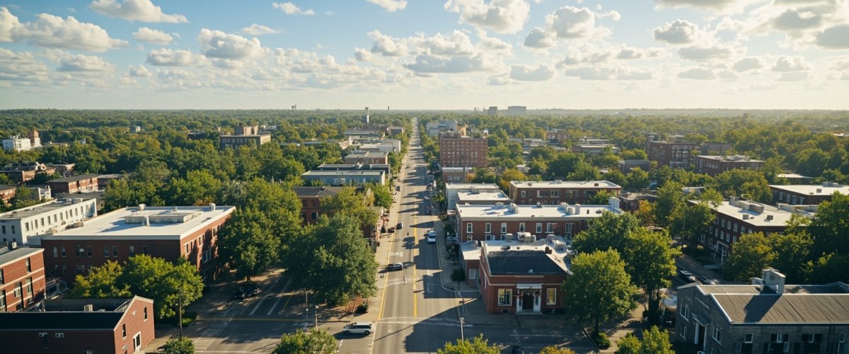 Painterly banner illustration of Knoxville