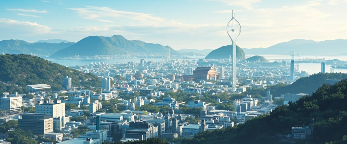 Painterly banner illustration of Kōchi