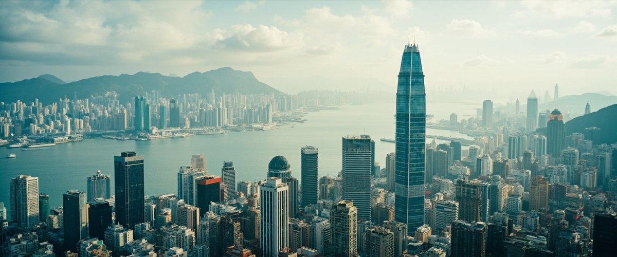 Painterly banner illustration of Kowloon