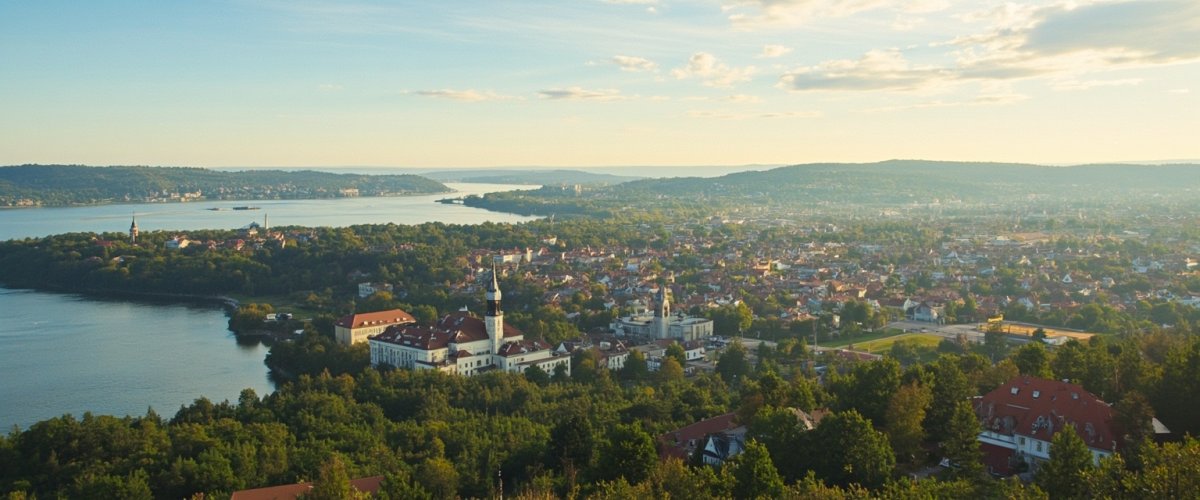Painterly banner illustration of Krásná Lípa
