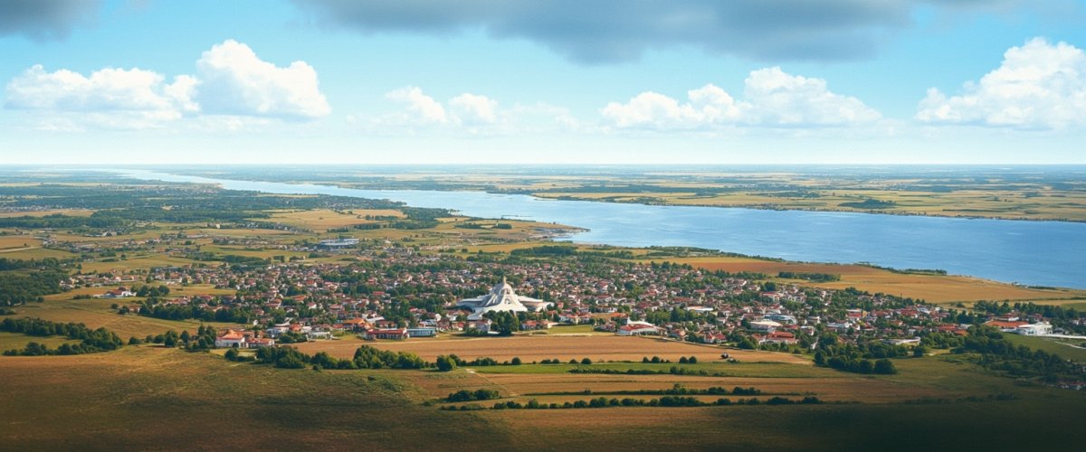 Painterly banner illustration of Krasne