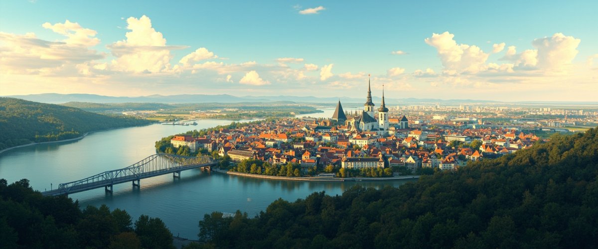 Painterly banner illustration of Krasne