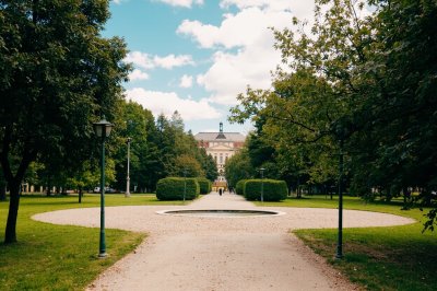AI-generated travel thumbnail for Krzeszów