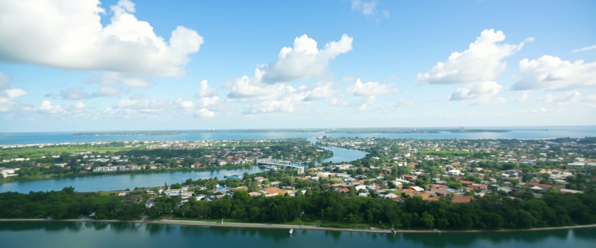 Painterly banner illustration of Kuala Belait