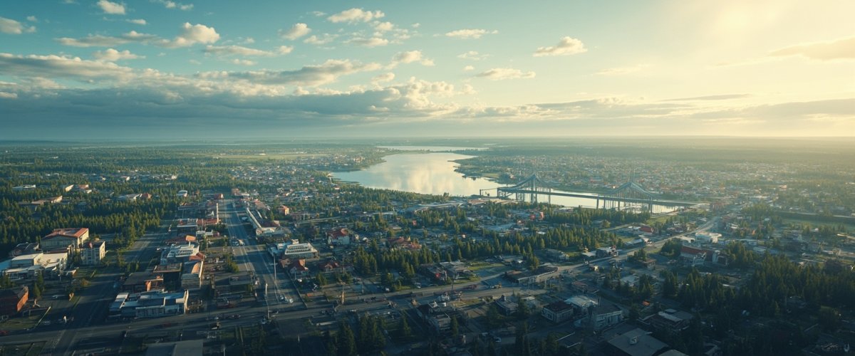 Painterly banner illustration of Kuusamo