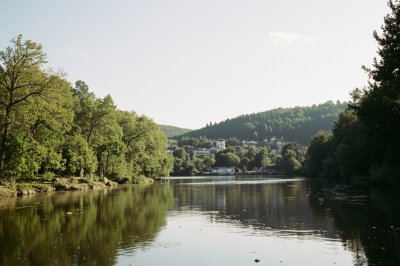 AI-generated travel thumbnail for La Malène