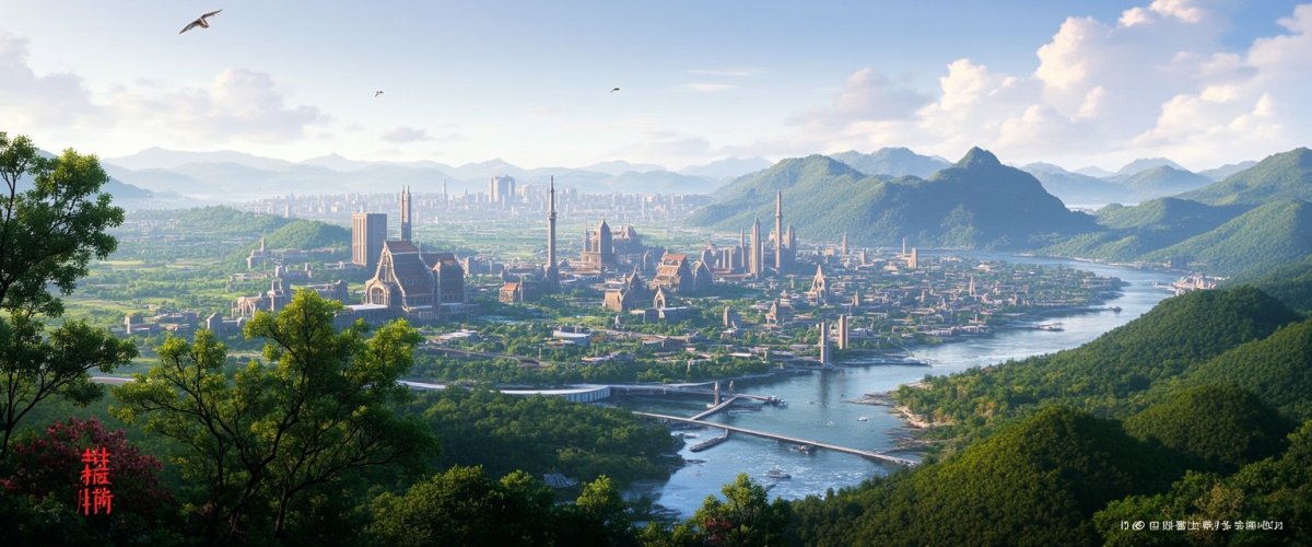 Painterly banner illustration of Langxiang