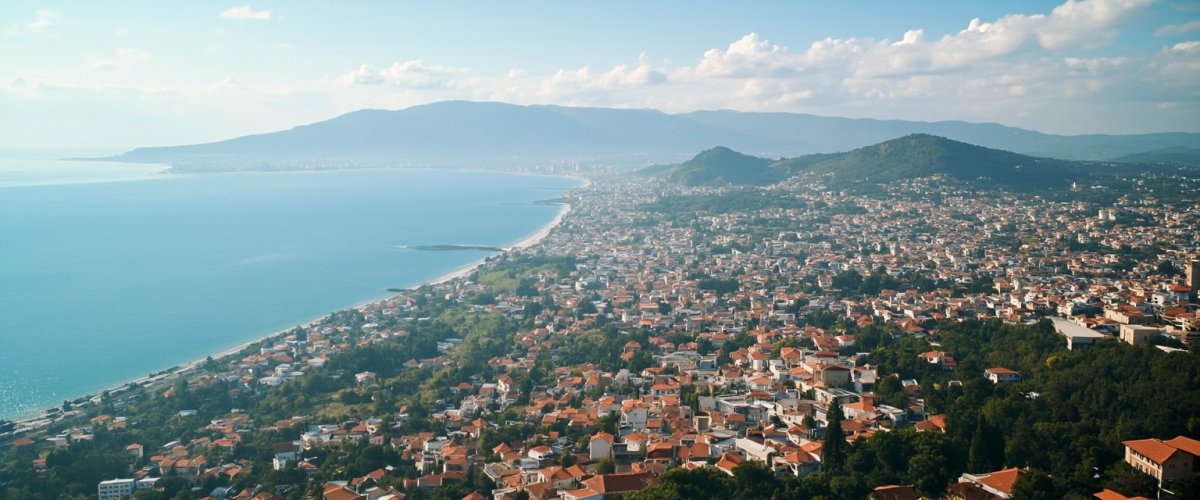 Painterly banner illustration of Lažani