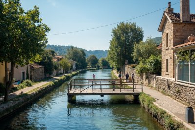 AI-generated travel thumbnail for Les Salelles