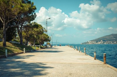 AI-generated travel thumbnail for Lesbos