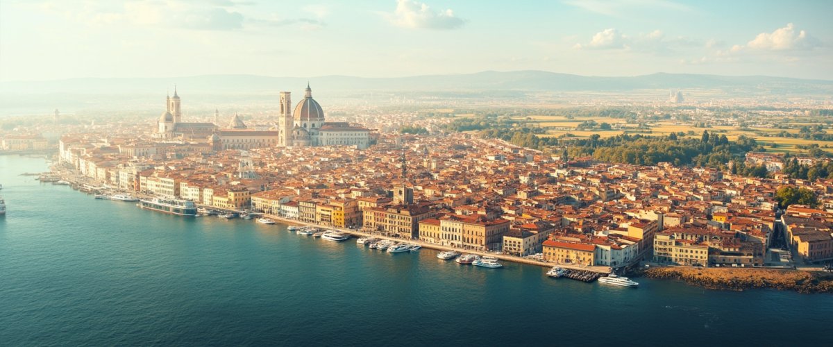 Painterly banner illustration of Lodi Vecchio