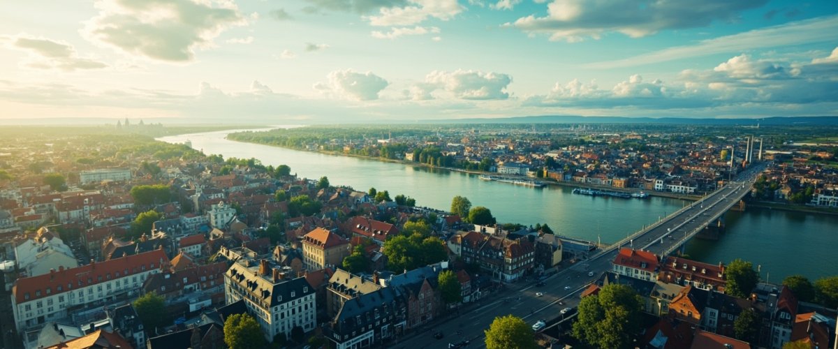 Painterly banner illustration of Lörrach