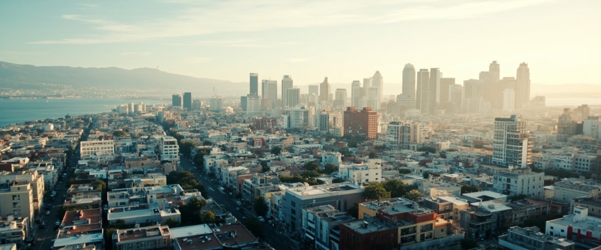 Painterly banner illustration of Los Angeles