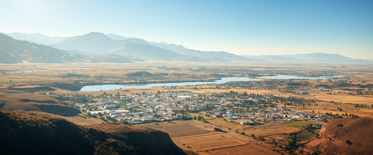 Painterly banner illustration of Lucerne Valley