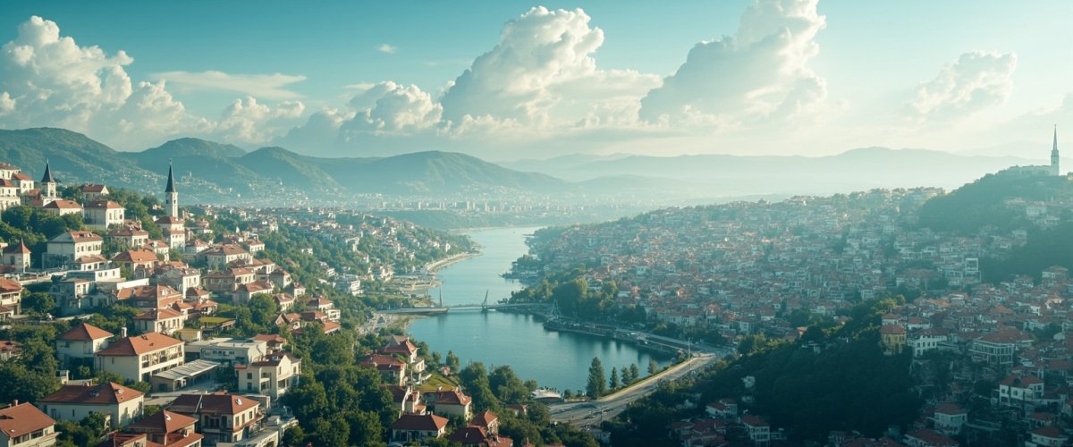 Painterly banner illustration of Maçka