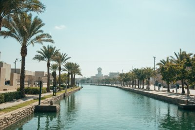 AI-generated travel thumbnail for Manama