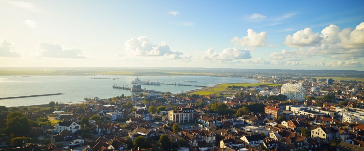 Painterly banner illustration of Manningtree