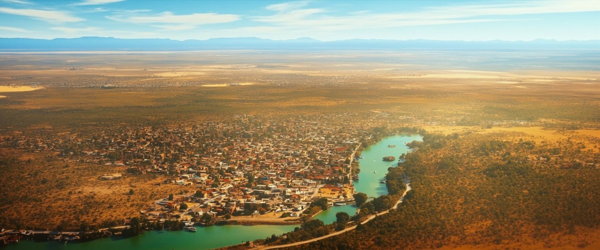 Painterly banner illustration of Maralal