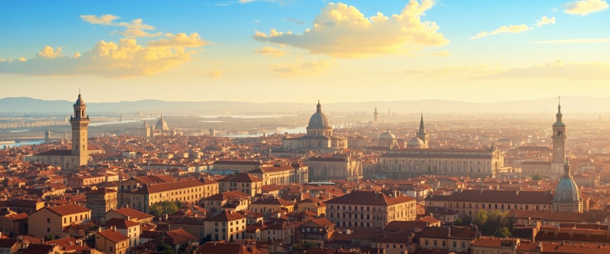Painterly banner illustration of Mezzogoro