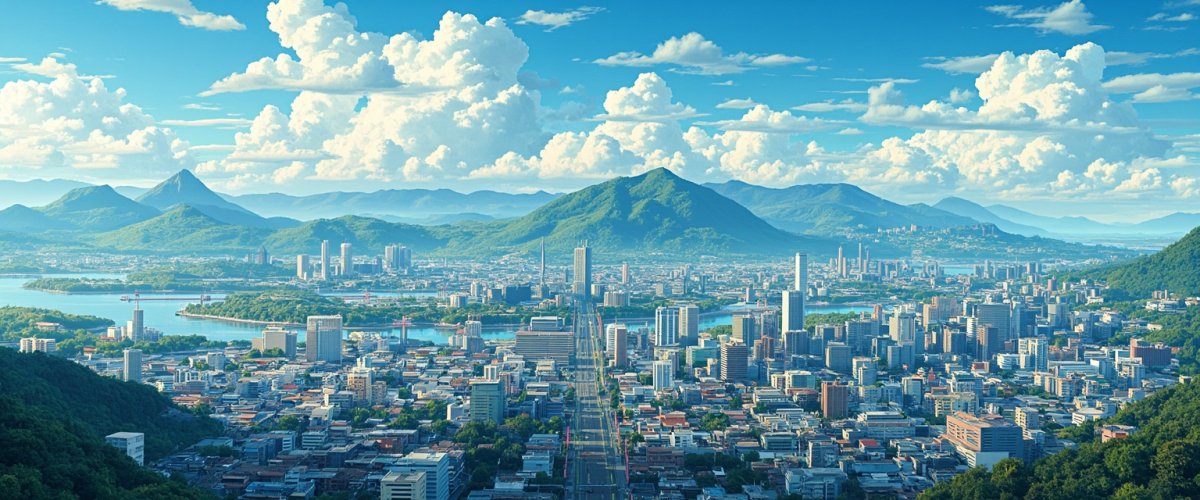 Painterly banner illustration of Minokamo