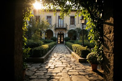 AI-generated travel thumbnail for Monsummano Terme
