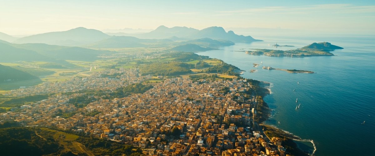 Painterly banner illustration of Monte San Giusto