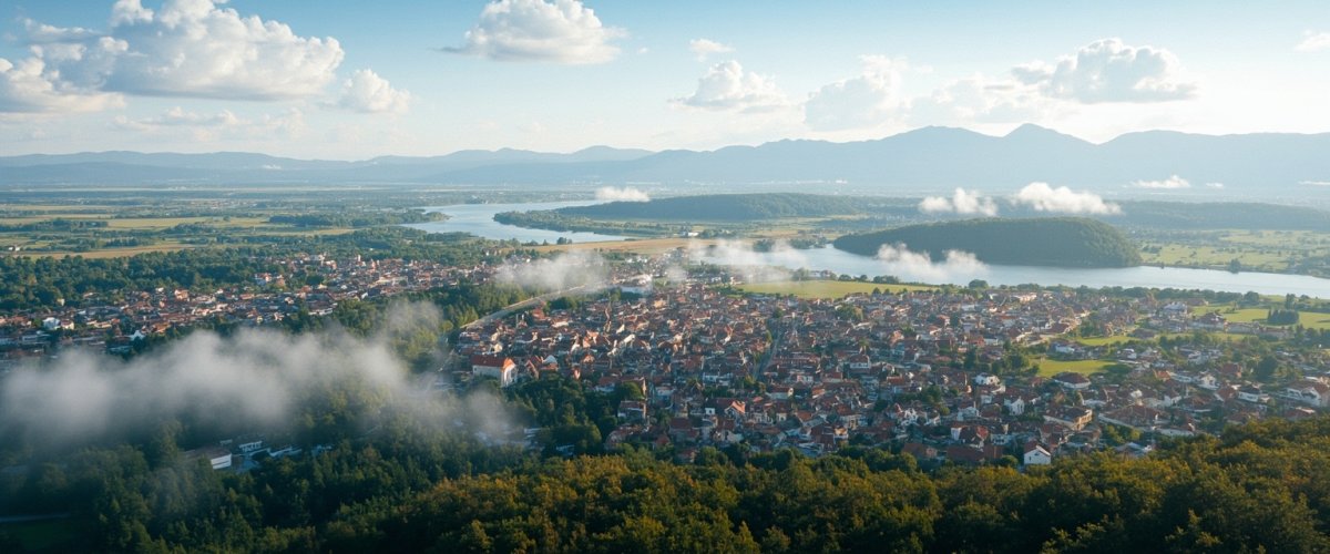 Painterly banner illustration of Mooskirchen