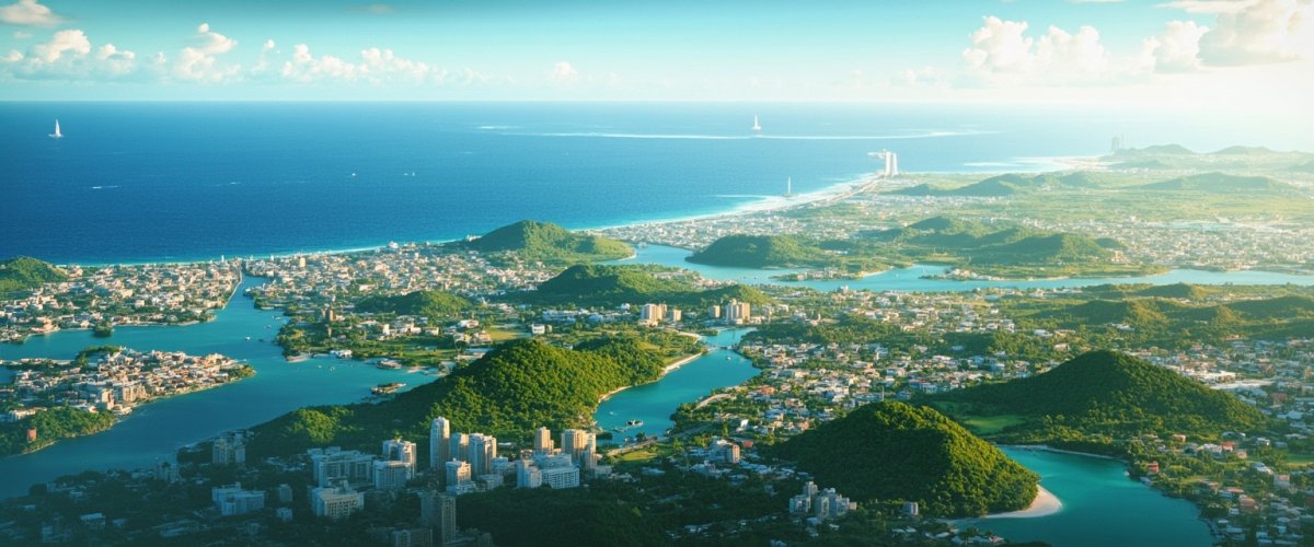 Painterly banner illustration of Municipio de Manzanillo