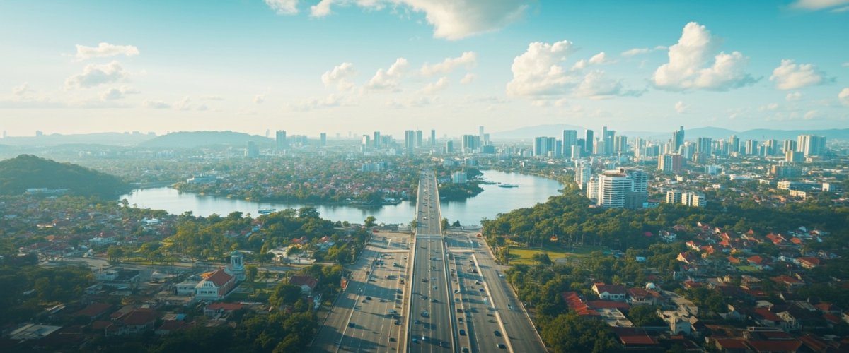 Painterly banner illustration of Nakhon Thai