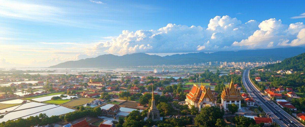 Painterly banner illustration of Non Thai