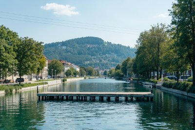 AI-generated travel thumbnail for Novo Mesto