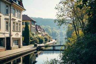 AI-generated travel thumbnail for Oberndorf