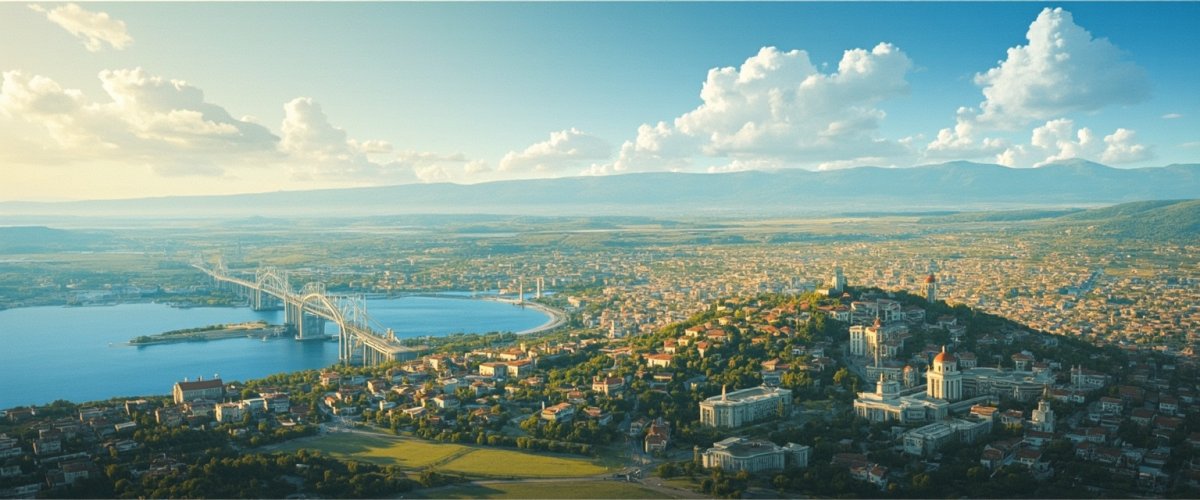 Painterly banner illustration of Obshtina Zlatitsa