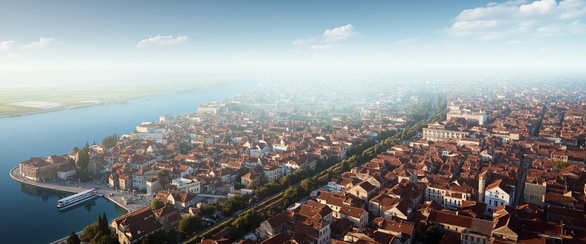 Painterly banner illustration of Oderzo