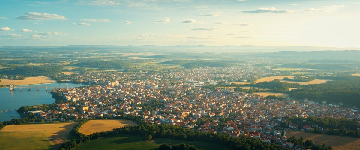 Painterly banner illustration of Odobeşti