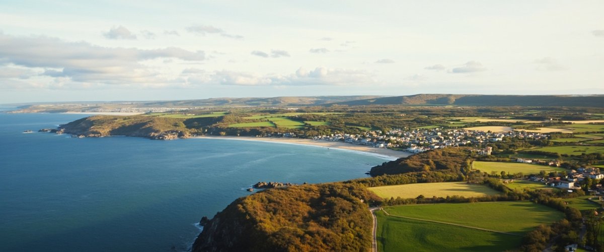 Painterly banner illustration of Ogmore Vale