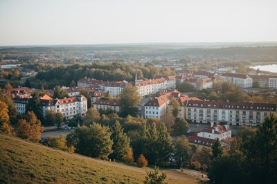 AI-generated travel thumbnail for Olsztyn