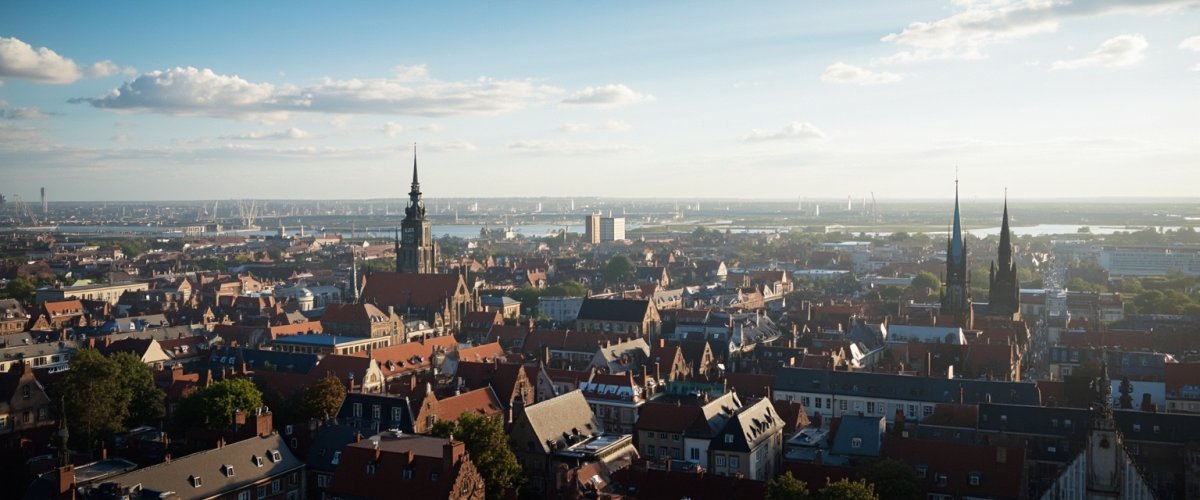 Painterly banner illustration of Osnabrück