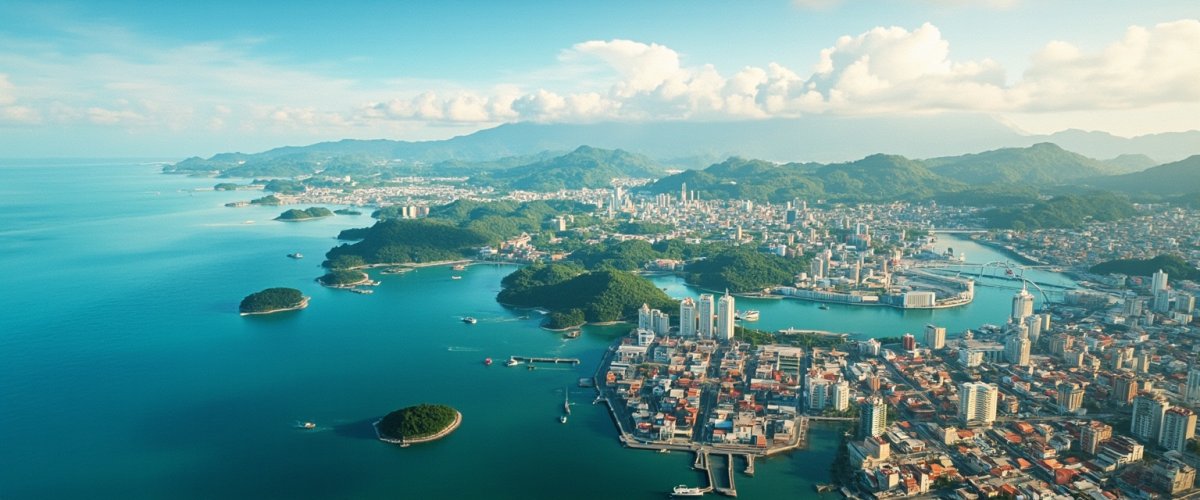 Painterly banner illustration of Padang