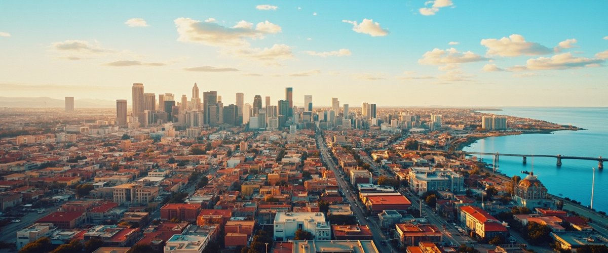 Painterly banner illustration of Pasadena