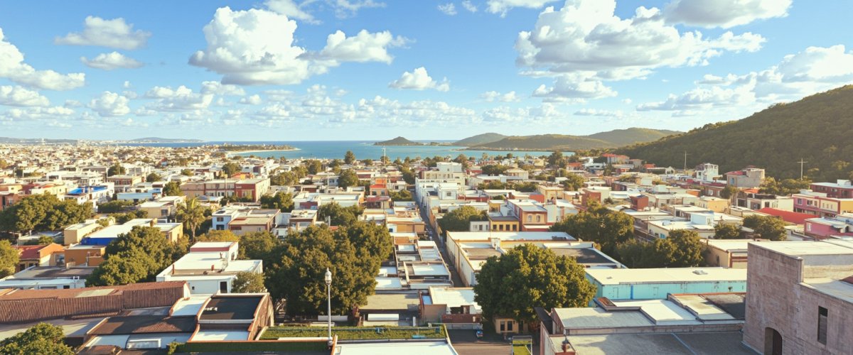 Painterly banner illustration of Patria Nueva (San José el Contento)