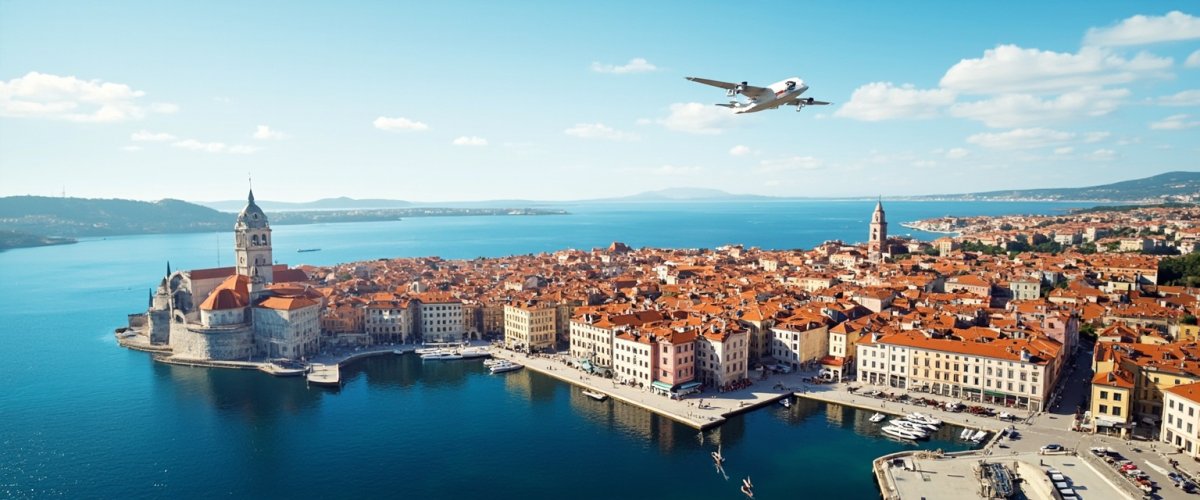 Painterly banner illustration of Piran