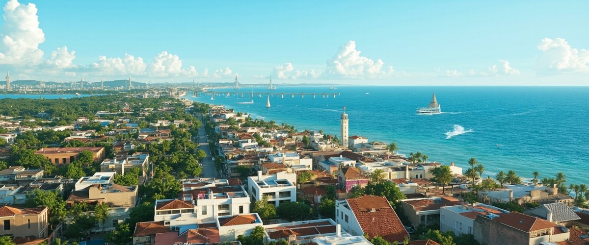 Painterly banner illustration of Playa Vicente