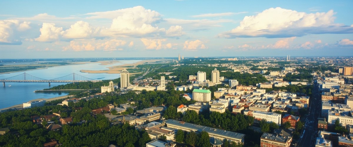 Painterly banner illustration of Podil’s’kyy Rayon