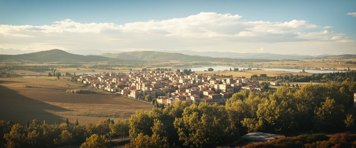 Painterly banner illustration of Pontasserchio