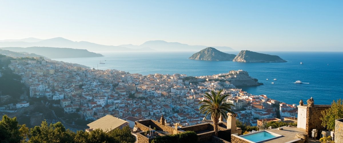 Painterly banner illustration of Ponza