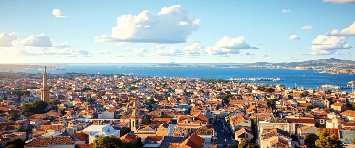 Painterly banner illustration of Port-Saint-Louis-du-Rhône